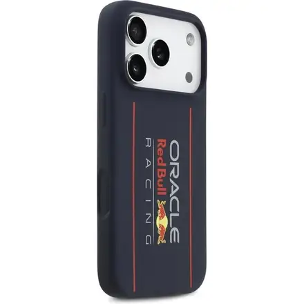 Red Bull Silicone Vertical Logo MagSafe Zadný Kryt pre iPhone 17 Pro modrý