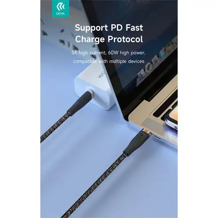 Devia kábel USB-C to USB-C Star Series Cable 1.5m - Black