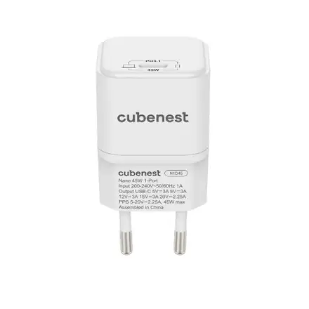 Cubenest PD Nano Adapter 45W - biela