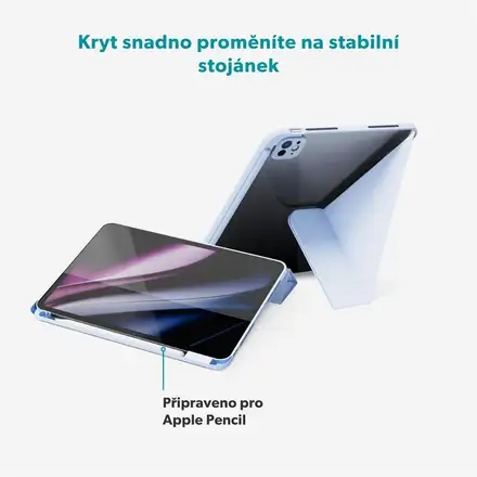 Epico Hero Flip Case pro Apple iPad Pro 11" (2018-2022)/Air 10,9" A14/10,9" M1/Air 11" M2/M3/M4 - svetlo modrá