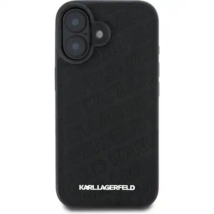 Karl Lagerfeld PU Quilted Pattern kryt iPhone 16 čierny