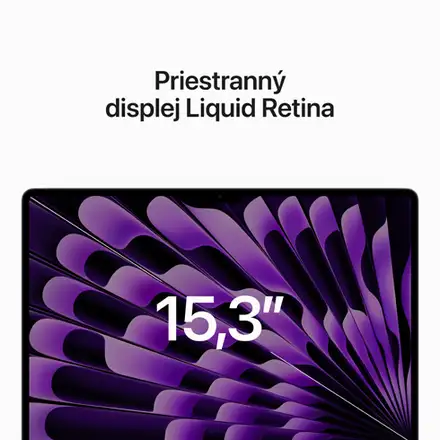 MacBook Air 15" M2 8C CPU 10C GPU 8/256 GB kozmická sivá SK *Trieda A*