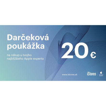 iStores Darčeková poukážka 20 €