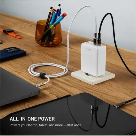 FIXED Sieťová GaN nabíjačka s 3xUSB-C a USB výstupom a podporou PD 3.0, 120W, biela
