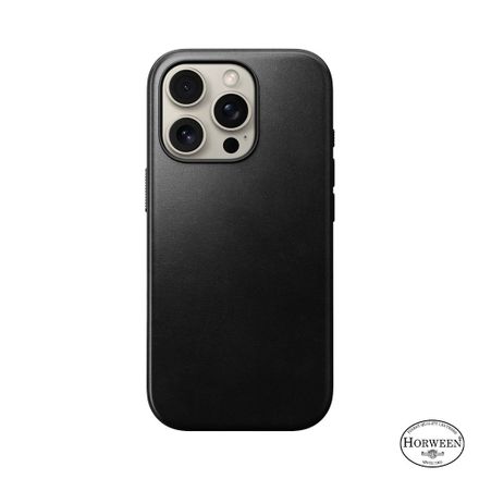 Nomad kryt Modern Leather Case Magsafe Horween pre iPhone 16 Pro - Black