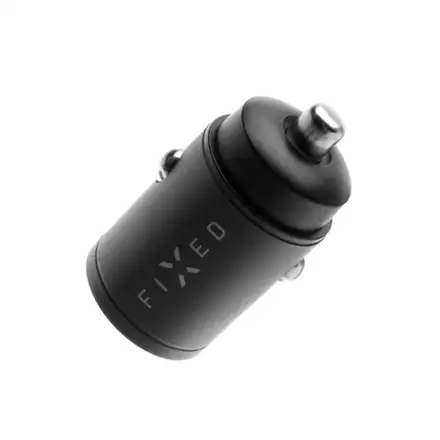 FIXED Autonabíjačka s 2x USB-C výstupom, PD30W - čierna