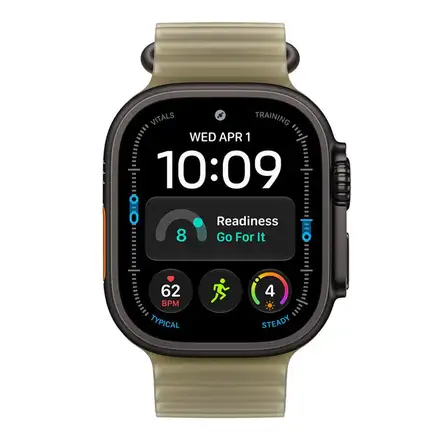 Apple Watch 49mm Translucent Kelp Ocean Band - Black Titanium Finish