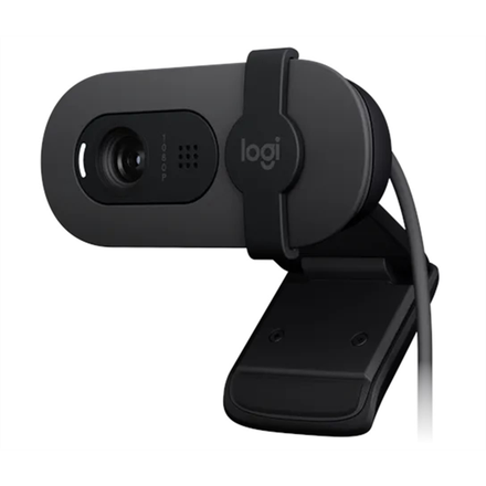 Logitech BRIO 100 - webcam, Full HD, USB - grafitová