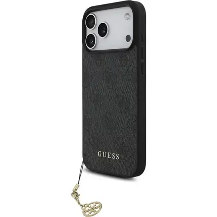 Guess 4G Charm MagSafe kryt iPhone 17 Pro Max šedý