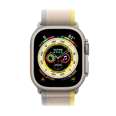 Apple Watch 49mm Yellow/Beige Trail Loop - M/L *Vystavený*
