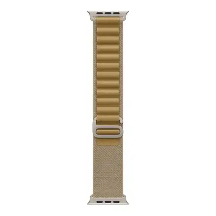 Apple Watch 49mm Tan Alpine Loop - Small - Natural Titanium Finish