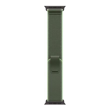 Apple Watch 49mm Green/Neon Trail Loop - M/L - Black Titanium Finish