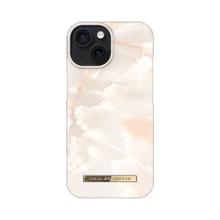 iDeal Fashion Case MagSafe iPhone 15 Rose Pearl Marble