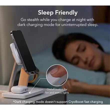 ESR 25W 3-in-1 Wireless Charger with MagSafe + CryoBoost - White