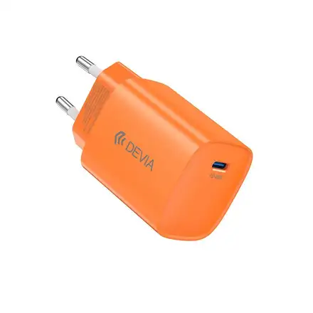 Devia sieťová nabíjačka Ultra6 PD Dynamic Charger 40W (Max 60W) - Orange