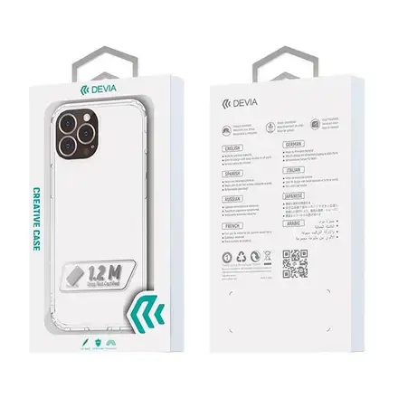 Devia kryt Shark Series Shockproof Case pre iPhone 15 Plus - Clear