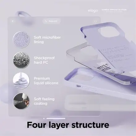 Elago kryt Silicone Case pre iPhone 15 - Light Blue