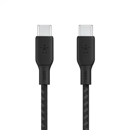 Belkin kábel Boost Charge Double-Braided USB-C to USB-C 100W 2m - Black