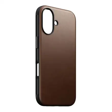 Nomad kryt Modern Leather Case Magsafe pre iPhone 16 - Brown