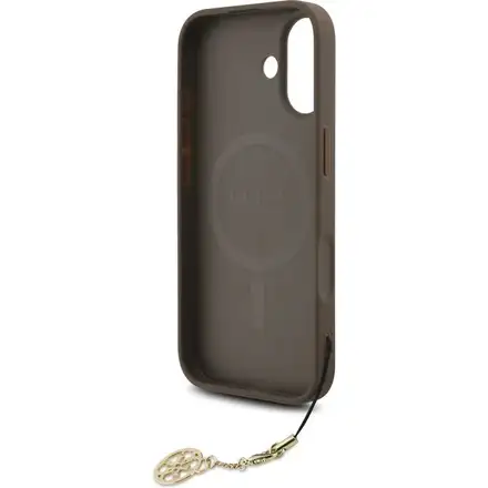 Guess 4G Charm MagSafe kryt iPhone 17 hnedý