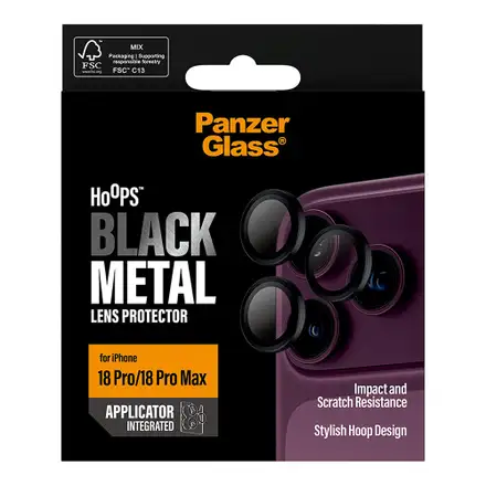 PanzerGlass ochranné sklo Hoops pre iPhone 18 Pro/18 Pro Max - Black