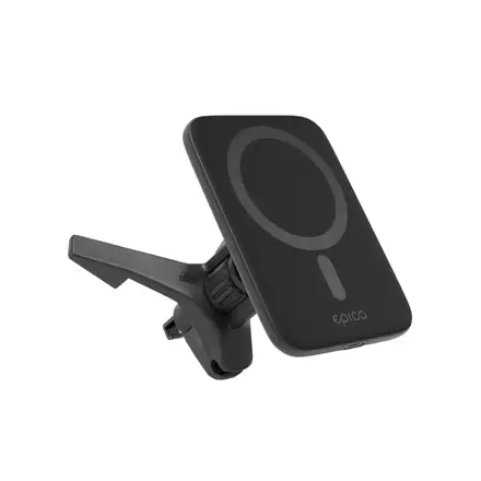 iStores by Epico Qi2 Mag+ Ultrathin Car Charger Wireless Charging 15W - čierna