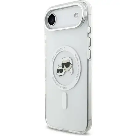 Karl Lagerfeld IML K&CH Heads Metal Frame MagSafe MagSafe kryt iPhone Air priehľadná