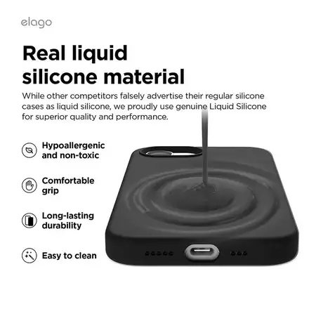 Elago kryt Silicone Case Magsafe pre iPhone 16e/17e - Stone