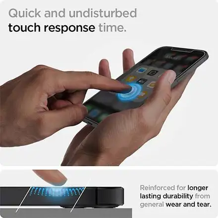 Spigen ochranné sklo GLAS.tR Slim HD pre iPhone 12 mini - Clear