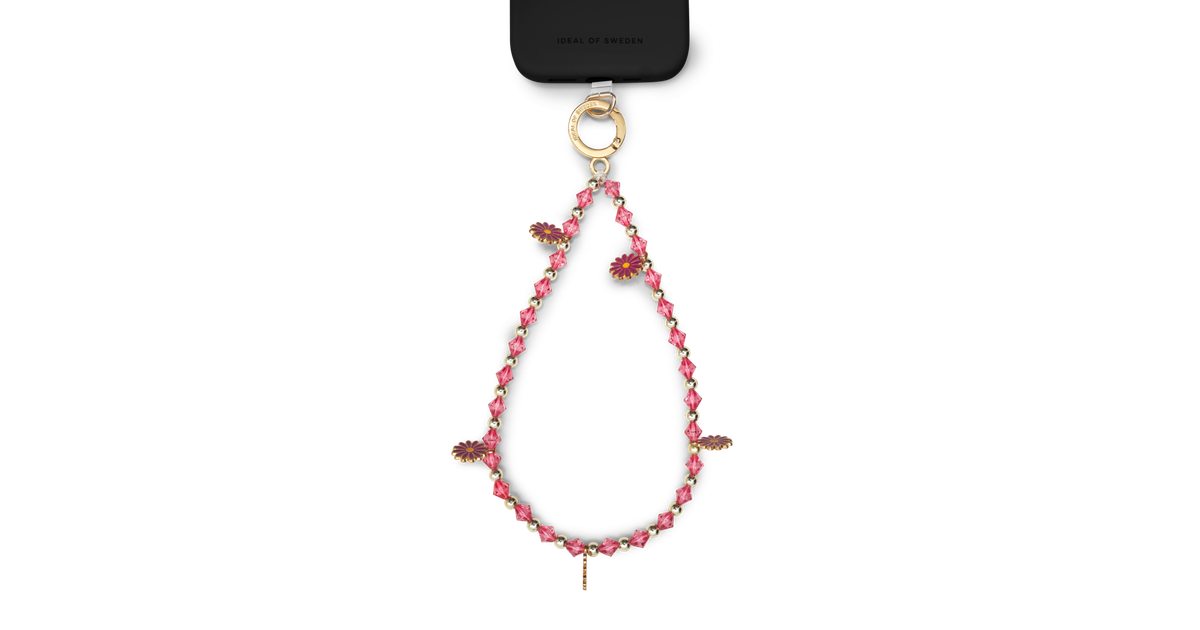 iDeal Phone Wristlet Strap Cranberry Bloom
