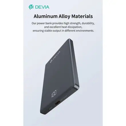 Devia powerbank Extreme Speed Series Mini Magnetic 5.000 mAh PD 20W - Space Gray