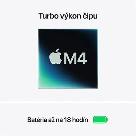 MacBook Air 13" Apple M4 10C CPU 8C GPU 16GB 256GB Polnočný SK *Rozbalený*