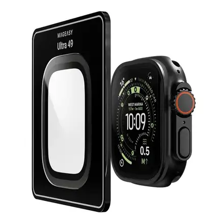 SwitchEasy Fortiz Sapphire Antireflective Protector pre Apple Watch Ultra - Midnight Black