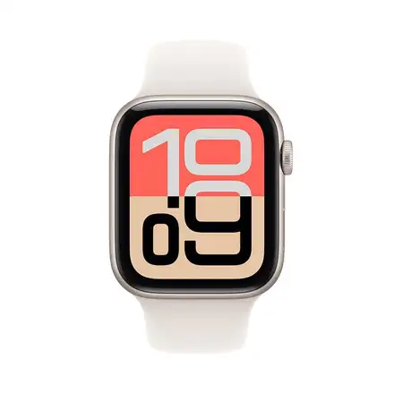 Apple Watch SE 3 GPS 40mm Hviezdny biely hliník s hviezdnym bielym športovým remienkom - S/M