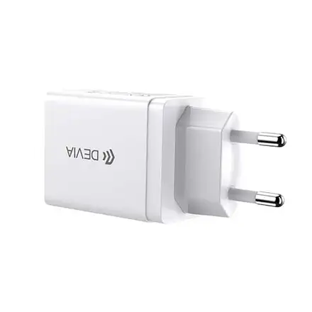 Devia sieťová nabíjačka Smart 2.4A 2 ports - White