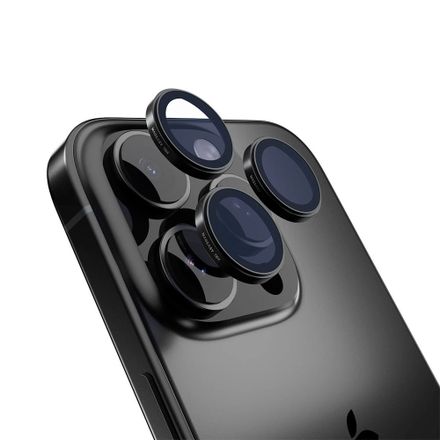 SwitchEasy Lenz Sapphire Camera Lens Protector pre iPhone 16 Pro/16 Pro Max - Black Titanium