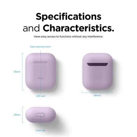Elago Skinny Case pre Airpods 1 & 2 - Neon Hot Pink