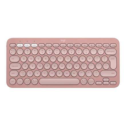Logitech K380s Pebble Keys 2 - Bluetooth klávesnica - ružová - US