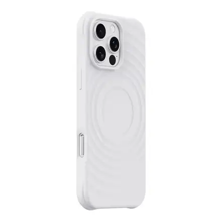 Devia kryt Ripple Magnetic Shockproof TPU Case pre iPhone 16 Pro Max - White