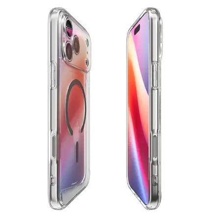 Spigen kryt Ultra Hybrid Magsafe pre iPhone 17 Pro - Clear Graphite