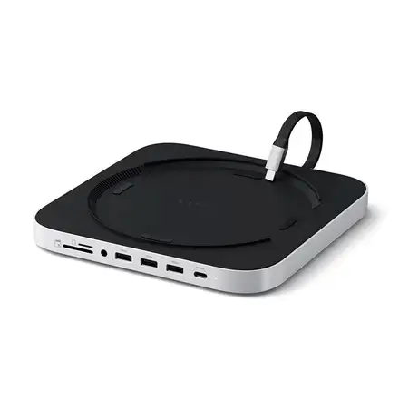 Satechi USB-C Stand & Hub pre Mac Mini/Studio with NVMe SSD enclosure - Silver