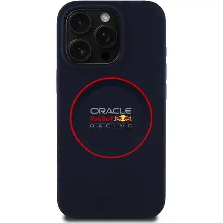 Red Bull Silicone Red Ring MagSafe Zadný Kryt pre iPhone 16 Pro Max modrý