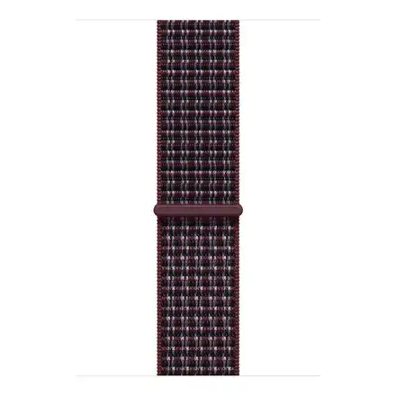 Apple Watch 46mm Burgundy Plaid Sport Loop
