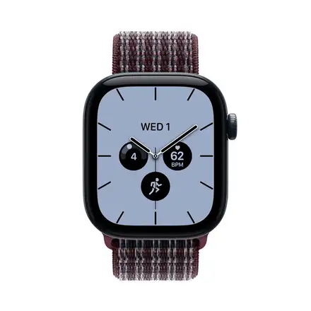 Apple Watch 42mm Burgundy Plaid Sport Loop