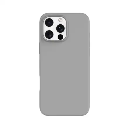 Devia kryt Nature Series Silicone Magnetic Case pre iPhone 16 Pro - Gray White