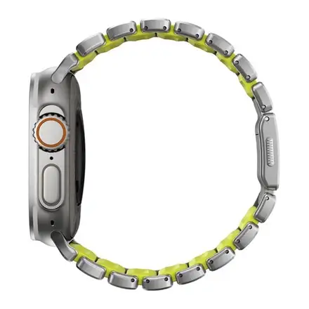 Nomad remienok Stratos pre Apple Watch 44-49mm - Volt/Natural Hardware