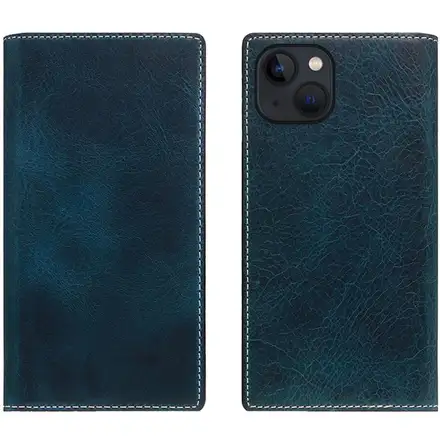 SLG Design puzdro D7 Magsafe Italian Wax Leather pre iPhone 15 Plus - Blue