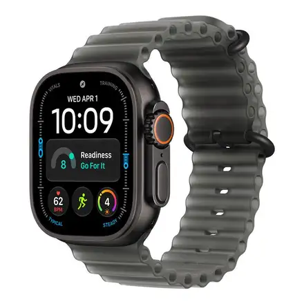 Apple Watch 49mm Translucent Black Ocean Band - Black Titanium Finish