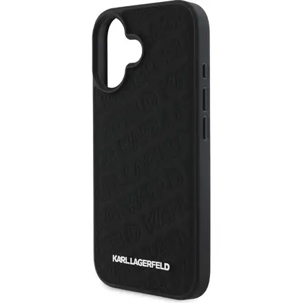 Karl Lagerfeld PU Quilted Pattern kryt iPhone 16 čierny