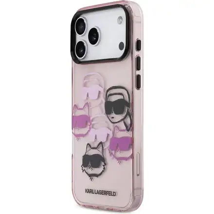 Karl Lagerfeld IML Multi K&CH Heads kryt iPhone 17 Pro Max ružový